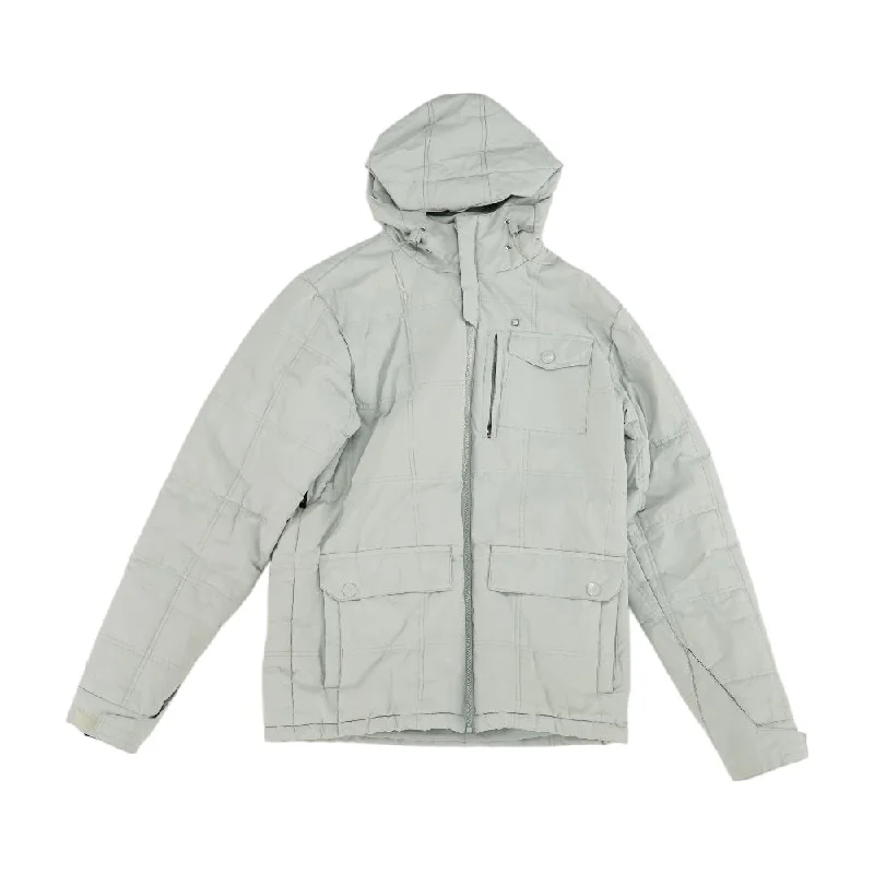 Blue Solid Jacket A-Line Jacket Boat Neck Shawl Collar