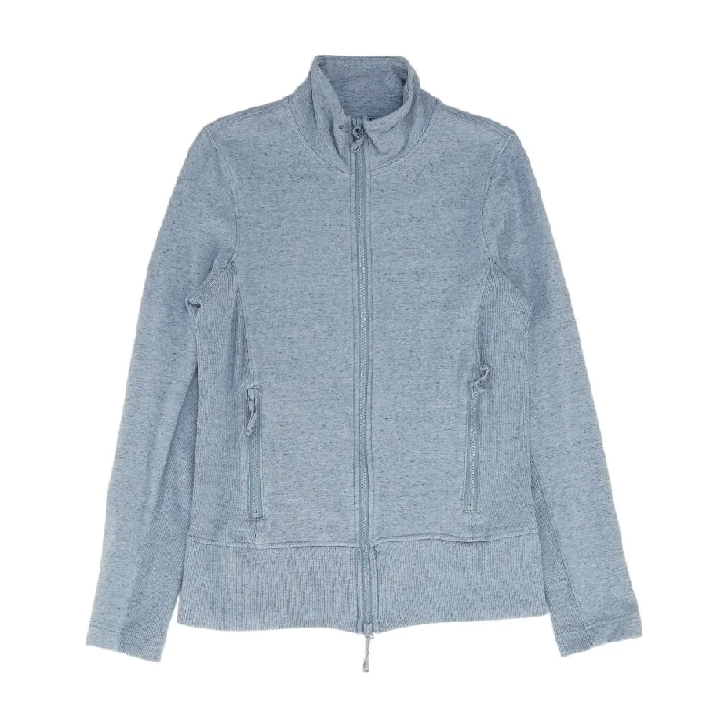 Blue Solid Lightweight Jacket Welt Pockets Slit Pockets Flap Pockets