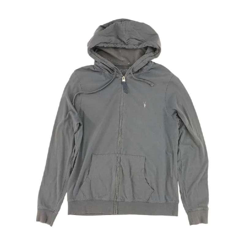 Charcoal Solid Lightweight Jacket Front Pockets Side Pockets Patch Pockets