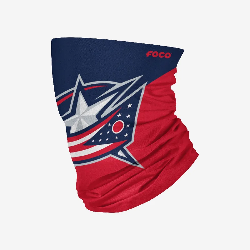 Columbus Blue Jackets Big Logo Gaiter Scarf Jacket Blazer Coat