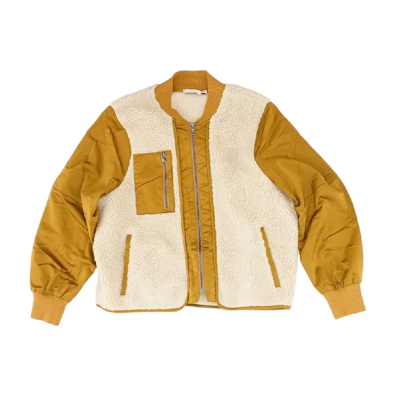 Gold Solid Jacket Jacket Blazer Coat
