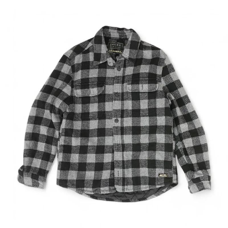Gray Check Lightweight Jacket Faux Fur Jacket Real Fur Jacket Shearling Jacket