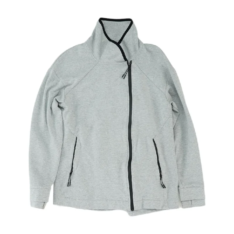 Gray Solid Active Jacket Wool Jacket Cashmere Jacket Tweed Jacket