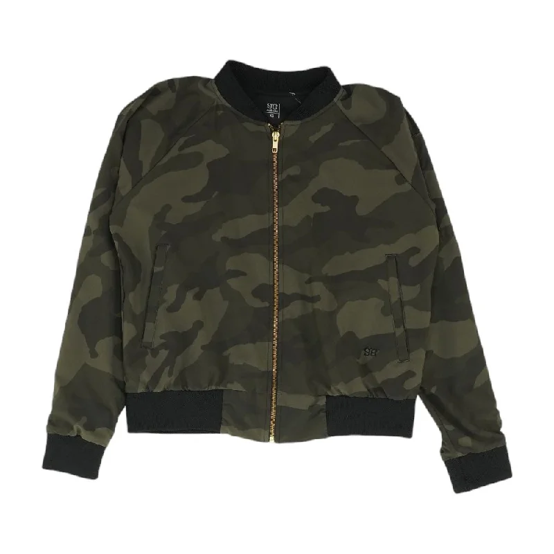 Green Camo Lightweight Jacket Faux Fur Jacket Real Fur Jacket Shearling Jacket