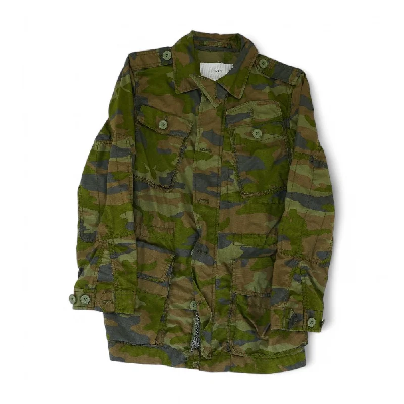 Green Camo Lightweight Jacket V-Neck Jacket Boat Neck Jacket Square Neck Jacket