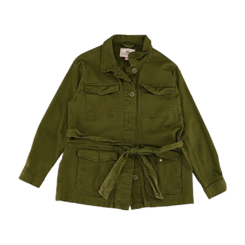 Green Solid Lightweight Jacket Wool Jacket Cashmere Jacket Tweed Jacket