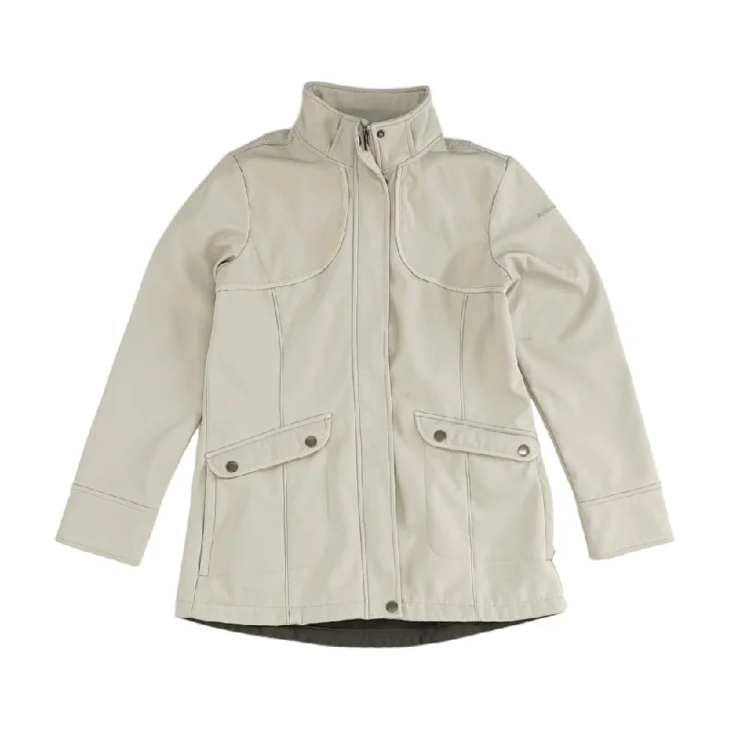 Ivory Solid Jacket Nylon Jacket Polyester Jacket Spandex Jacket