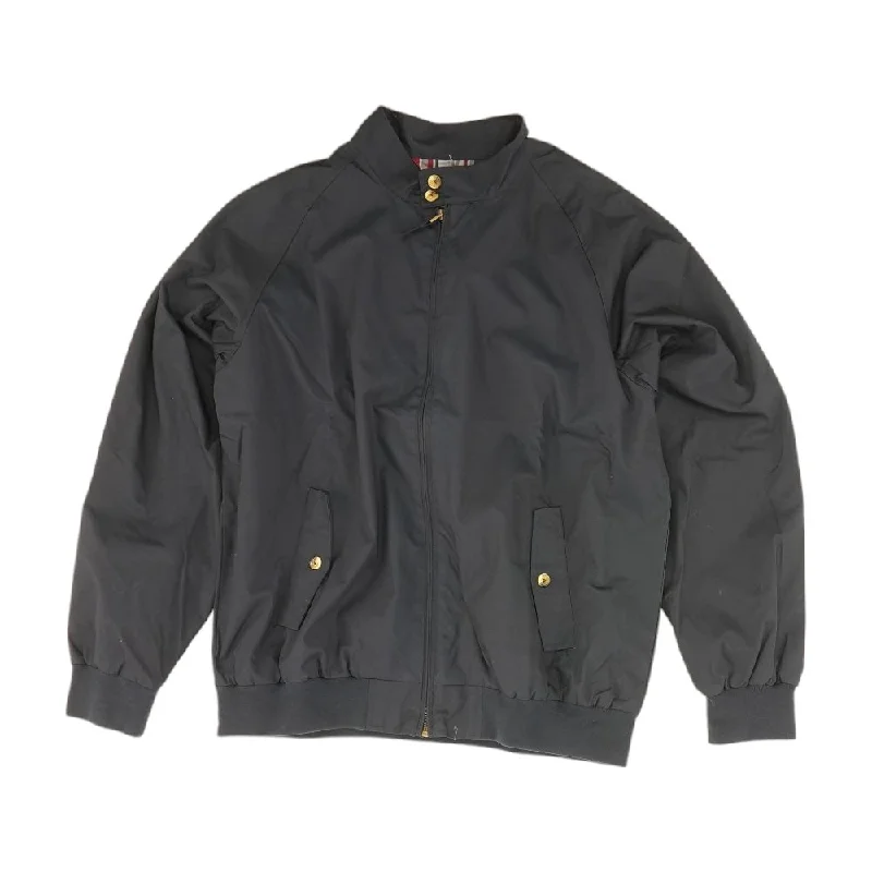 Navy Solid Bomber Jacket Nylon Fabric Polyester Fabric Spandex Fabric