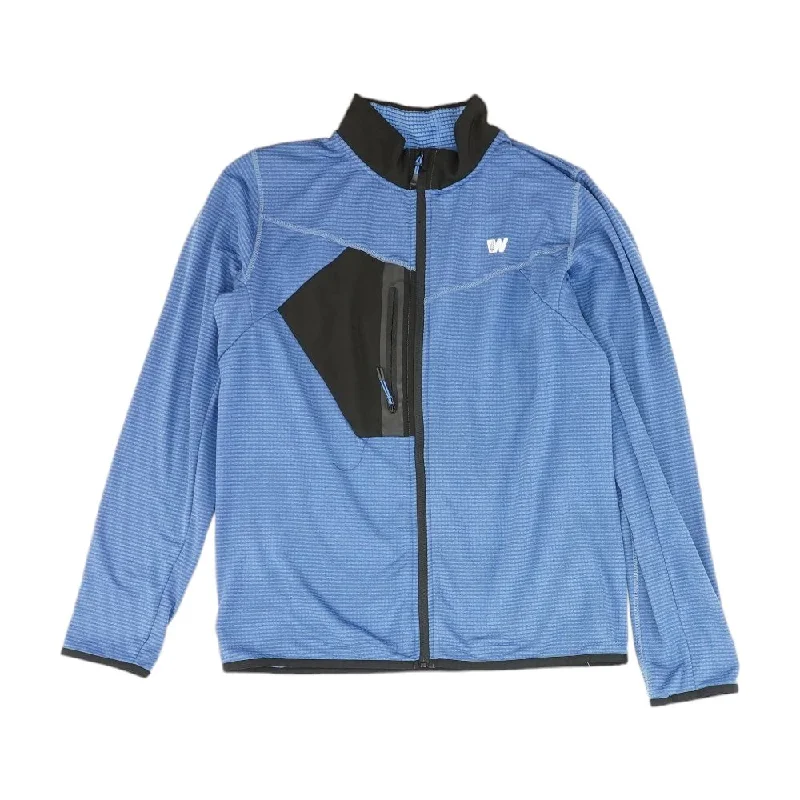 Navy Solid Jacket Oversized Jacket Tailored Jacket Straight Jacket