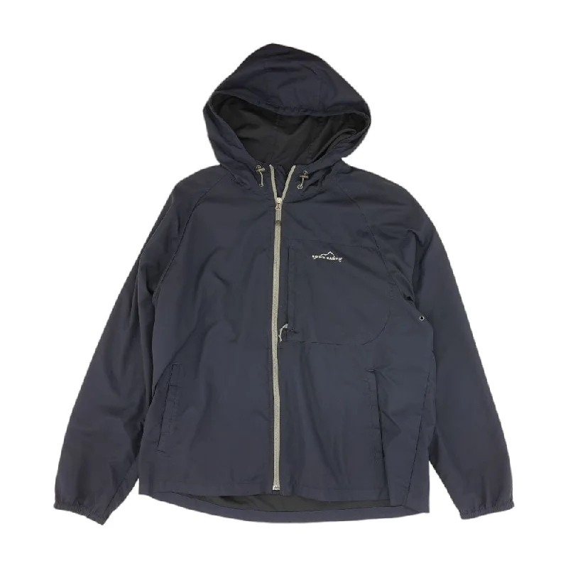 Navy Solid Lightweight Jacket Oversized Jacket Tailored Jacket Straight Jacket