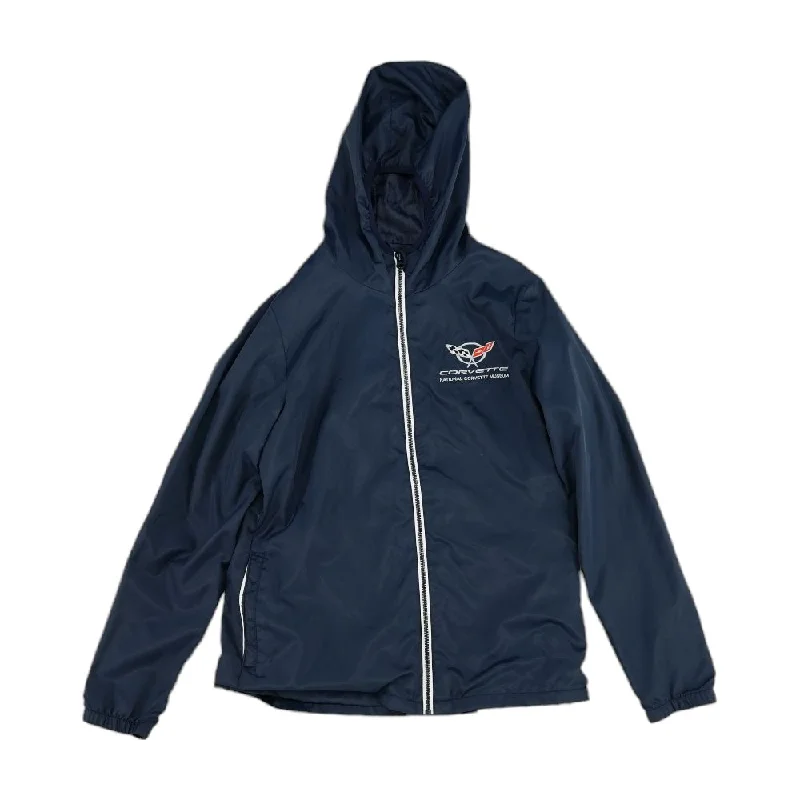 Navy Solid Rain Jacket Herringbone Jacket Checkered Jacket Solid Jacket