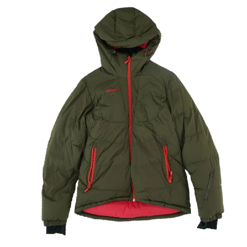 Olive Sauda Down Jacket Hoodie Zip-Up Jacket Button-Up Jacket