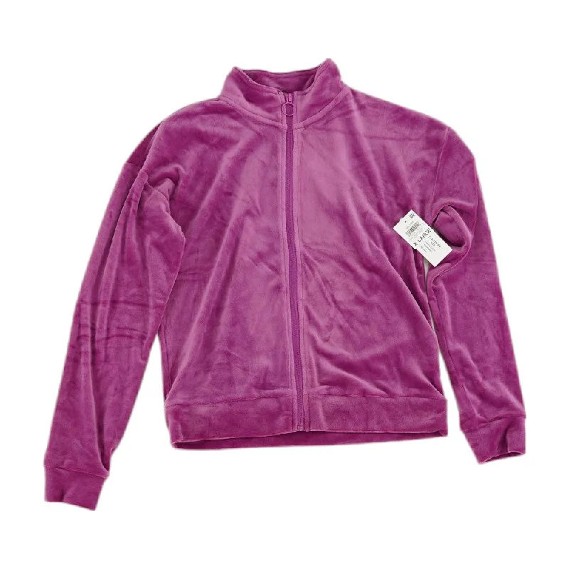 Purple Solid Lightweight Jacket Trench Coat Raincoat Waterproof Jacket
