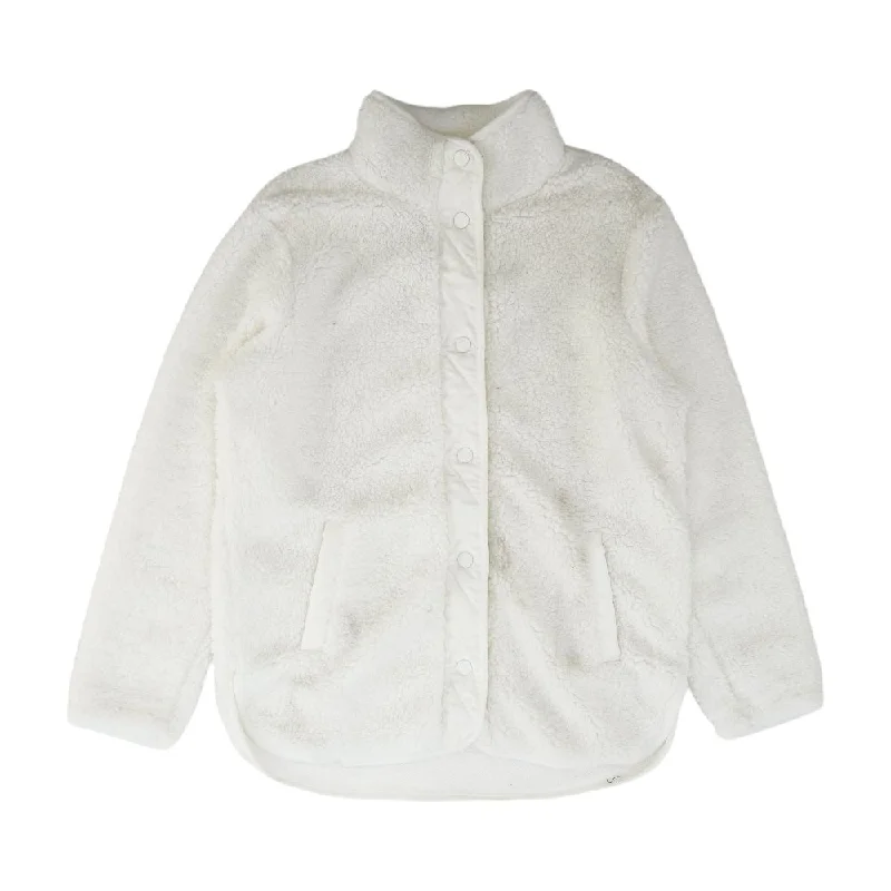 White Solid Lightweight Jacket Elasticated Jacket Padded Jacket Insulated Jacket