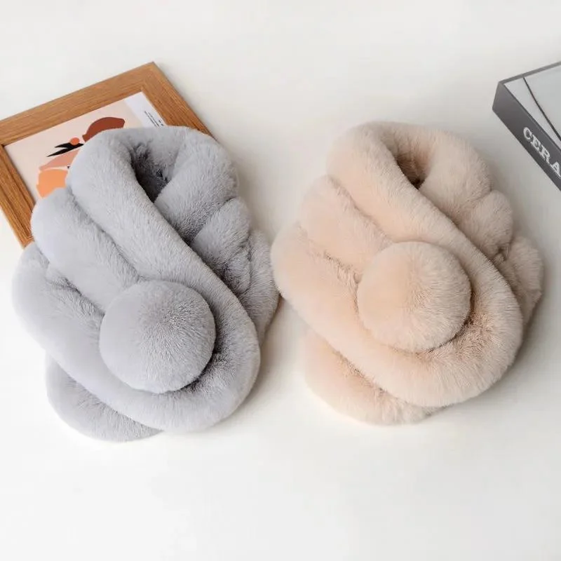 Winter Faux Fur Coat Collar Women's Scarf Multicolor Fur Scarf Warm Plush Soft Shawl Jacket Mesh Jacket Canvas Jacket Denim Jacket
