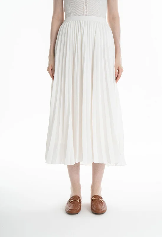 Accordion Pleated Flared Skirt athletic skirt fit