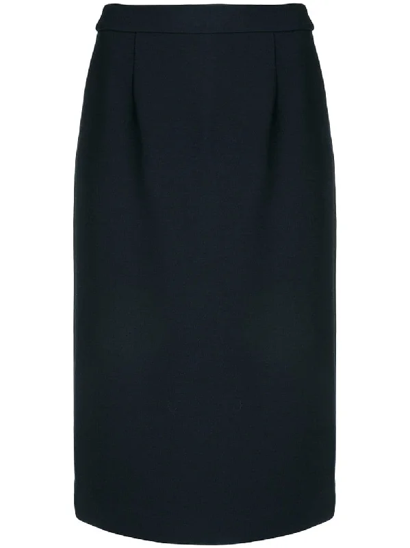 high rise pencil skirt chiffon skirt airy