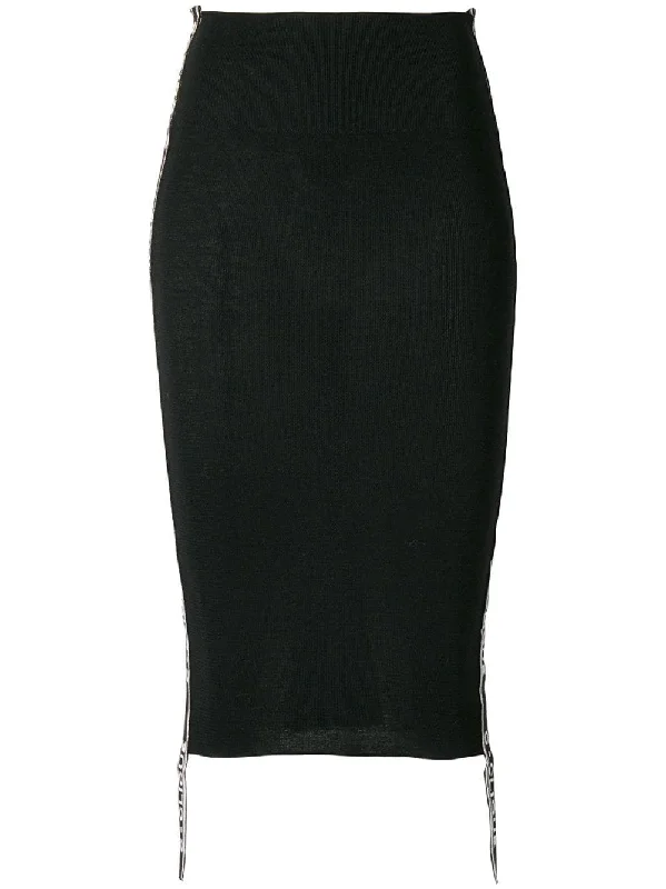 C-Clique tape skirt cashmere skirt rich