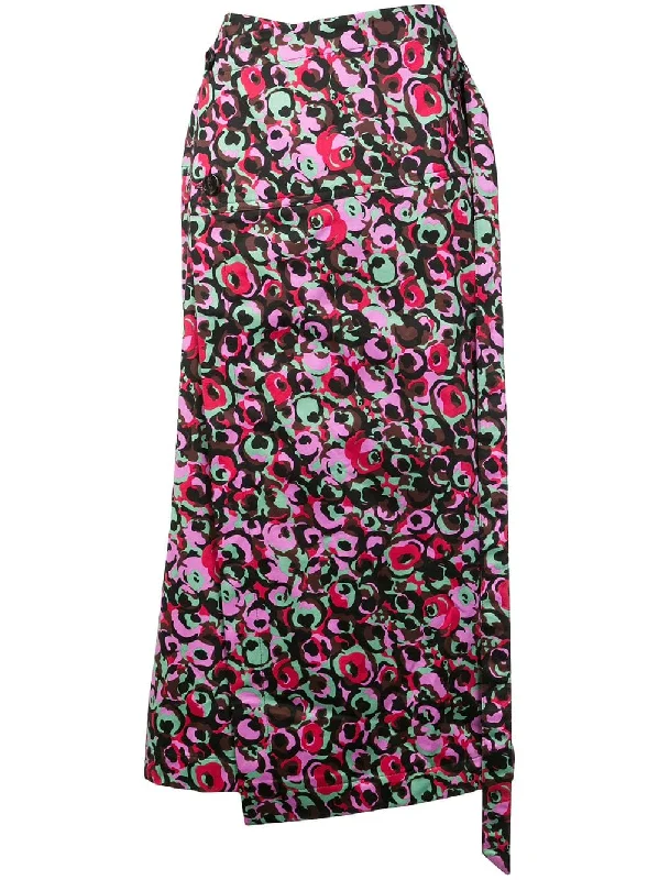 floral print wrap skirt velvet skirt sumptuous