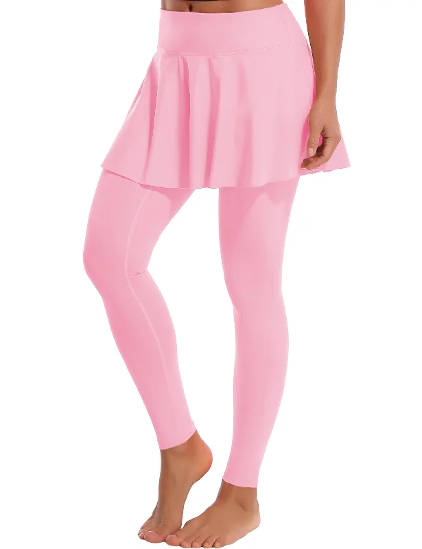 Athletic Tennis Golf Skort with Pocket Shorts lightpink_yogastudio modal blend skirt