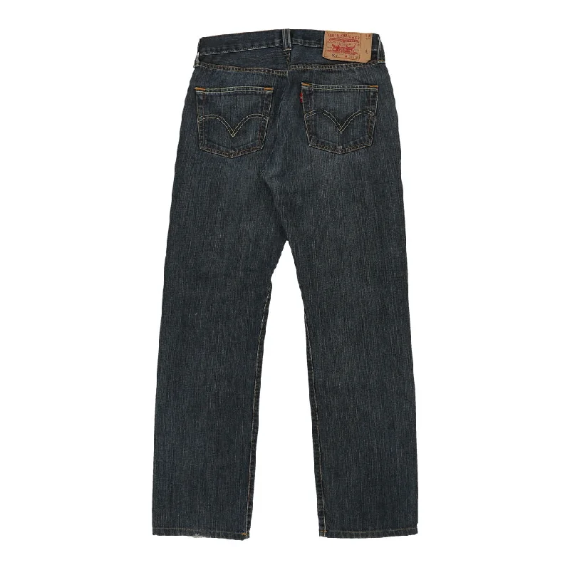 501 Levis Jeans - 28W UK 8 Dark Wash Cotton Fashionable Slim Fit Jeans