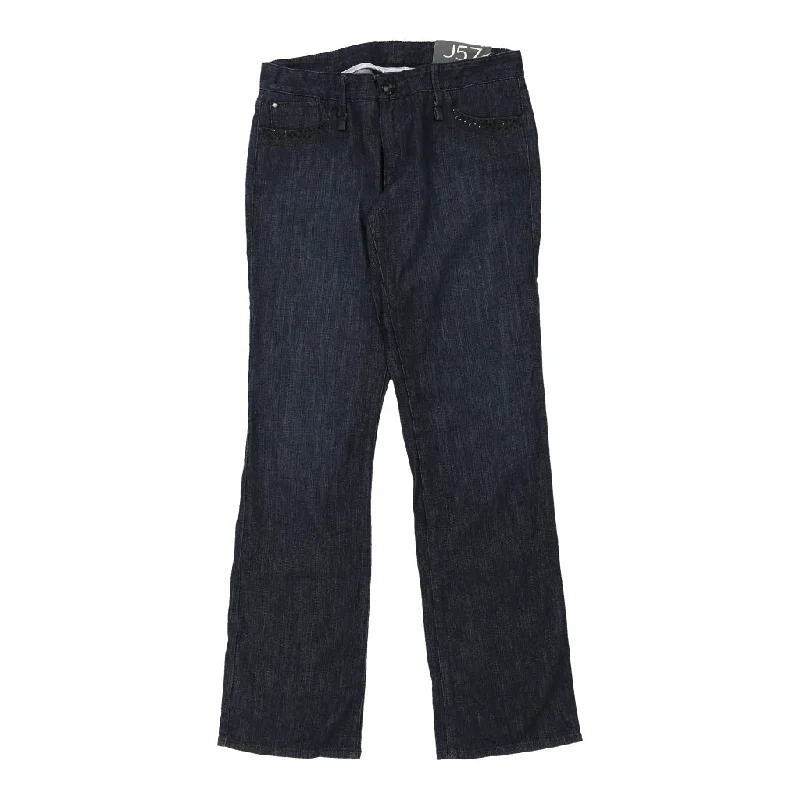 Armani Exchange Jeans - 32W UK 10 Dark Wash Cotton Casual High-Waisted Bootcut Jeans