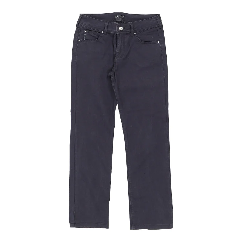 Armani Jeans Jeans - 30W UK 10 Blue Cotton Stylish Stone-Wash Denim Jeans