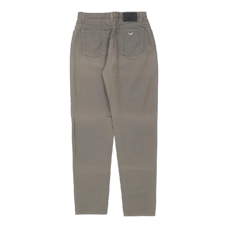 Armani Jeans Jeans - 30W UK 12 Grey Cotton Classic Button Fly Jeans