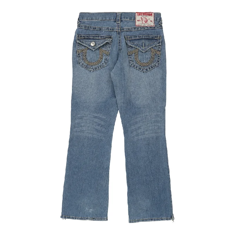 Billy Super T True Religion Jeans - 34W UK 12 Blue Cotton Elegant Wide-Leg Jeans