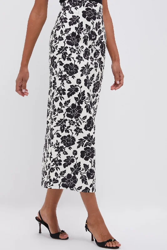 Bone and Black Romeo Column Skirt casual skirt length