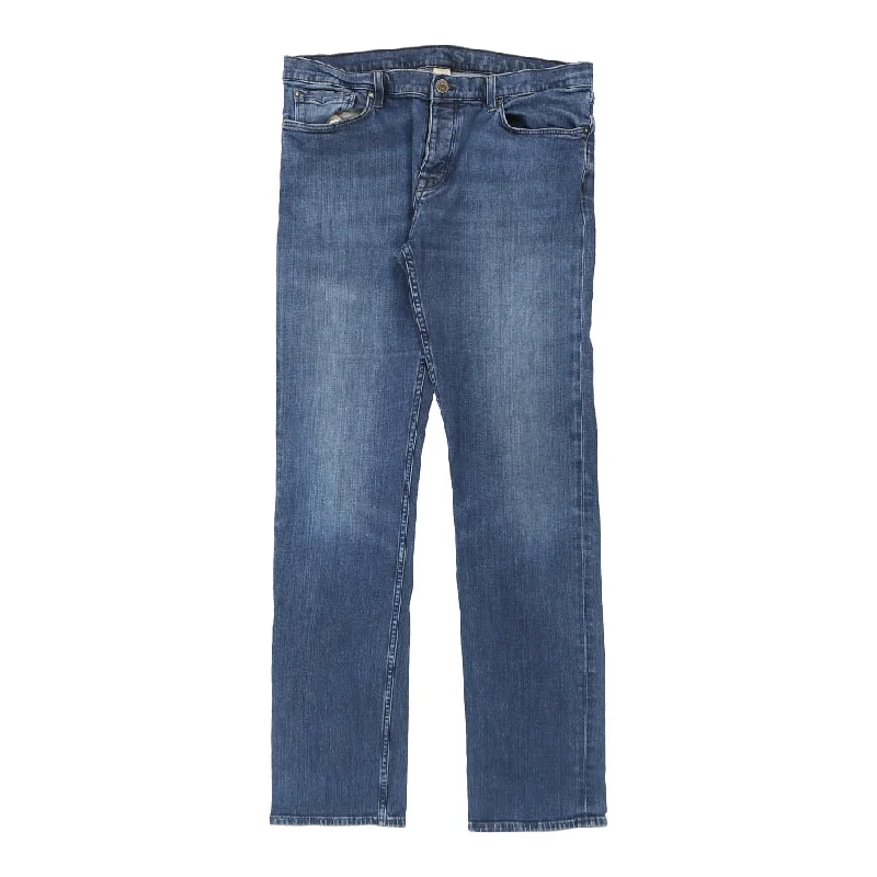 Burberry Brit Jeans - 37W UK 16 Blue Cotton Comfortable Dark Wash Jeans