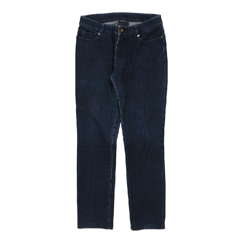 Cavalli Class Jeans - 28W UK 8 Blue Cotton Fashionable White Denim Jeans