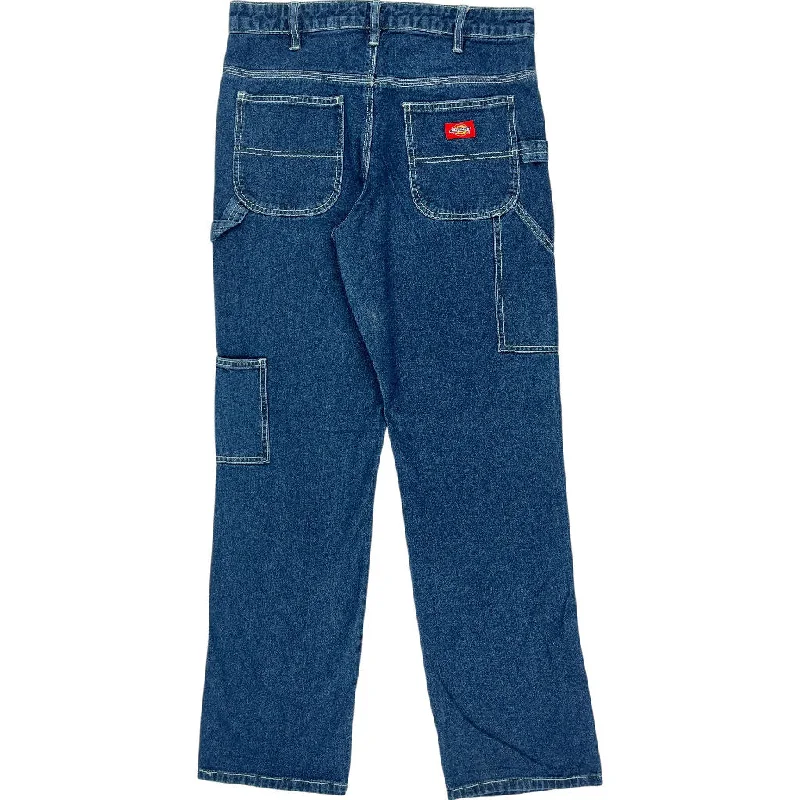 Dickies Carpenter Jeans - 31W 31L - Blue Cotton Casual Loose Fit Jeans