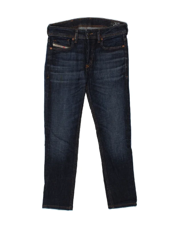 DIESEL Womens Slim Jeans W29 L26  Navy Blue Cotton Elegant Tapered Leg Denim