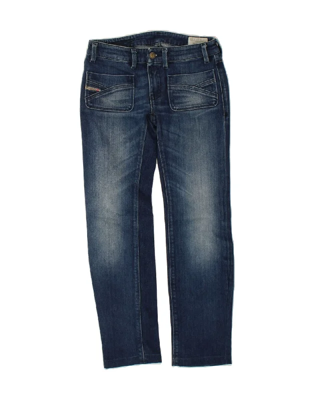 DIESEL Womens Wenga Slim Jeans W27 L30 Blue Chic Dark-Wash Skinny Jeans
