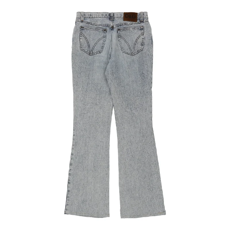 Dolce & Gabbana Boot Cut Jeans - 30W UK 10 Blue Cotton Cozy Wide-Legged Jeans