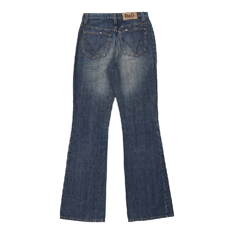 Dolce & Gabbana Flared Jeans - 30W UK 8 Blue Cotton Elegant High-Waisted Flared Jeans