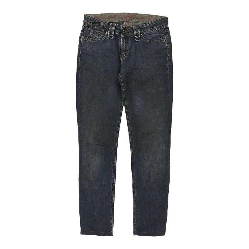 Dolce & Gabbana Jeans - 30W UK 8 Blue Cotton Comfortable Drawstring Waist Jeans