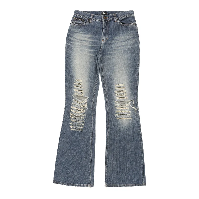 Dolce & Gabbana Jeans - 30W UK 8 Blue Cotton Stylish Paperbag Waist Denim