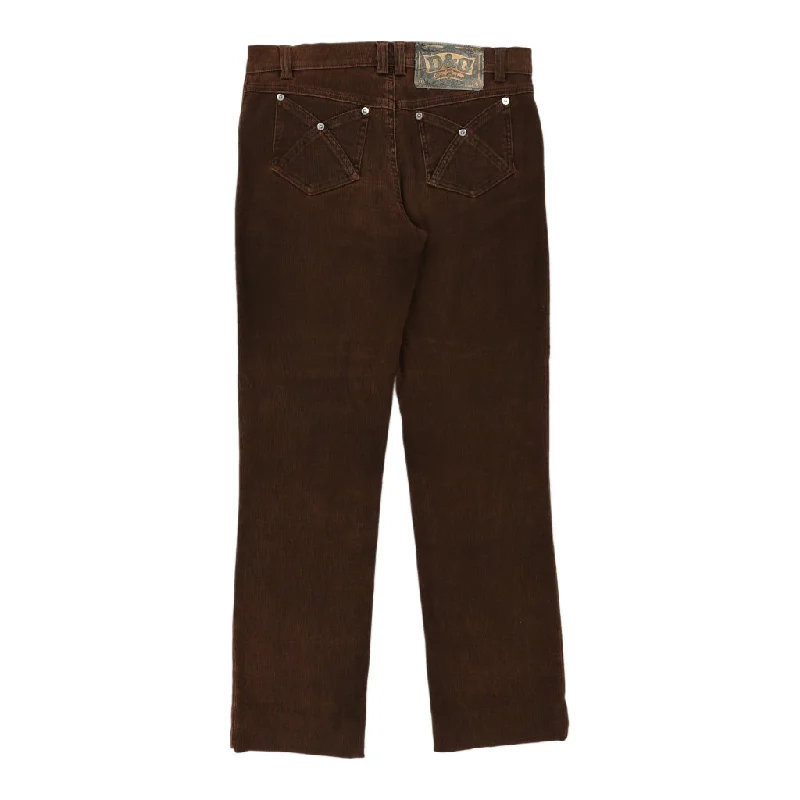 Dolce & Gabbana Jeans - 30W UK 8 Brown Cotton Stylish Acid-Wash Jeans