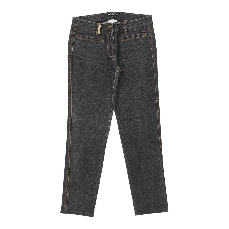 Dolce & Gabbana Jeans - 31W UK 10 Black Cotton Classic Black Denim Jeans