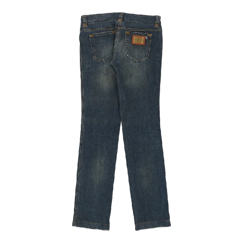 Dolce & Gabbana Jeans - 32W UK 10 Blue Cotton Stylish High-Waist Skinny Denim