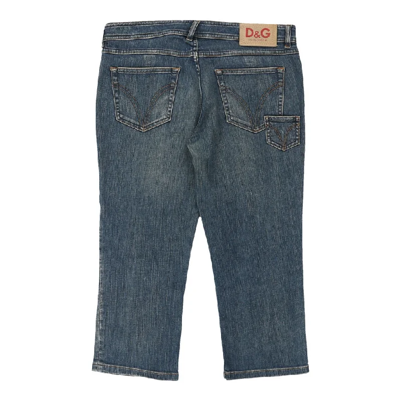Dolce & Gabbana Jeans - 33W UK 12 Blue Cotton Fashionable Button-Front Jeans