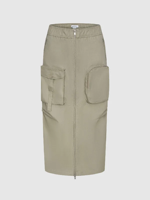 Elastic Straight Skirts silk skirt smooth