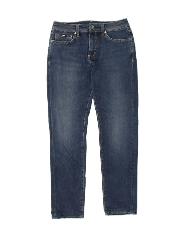 GAS Womens Slim Jeans W31 L27  Blue Cotton Cozy Stretch High-Waist Jeans