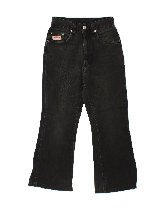 GENERAL COMPANY Womens Bootcut Jeans IT 38 XS W24 L24 Black Cotton Comfortable Mid-Rise Jeans