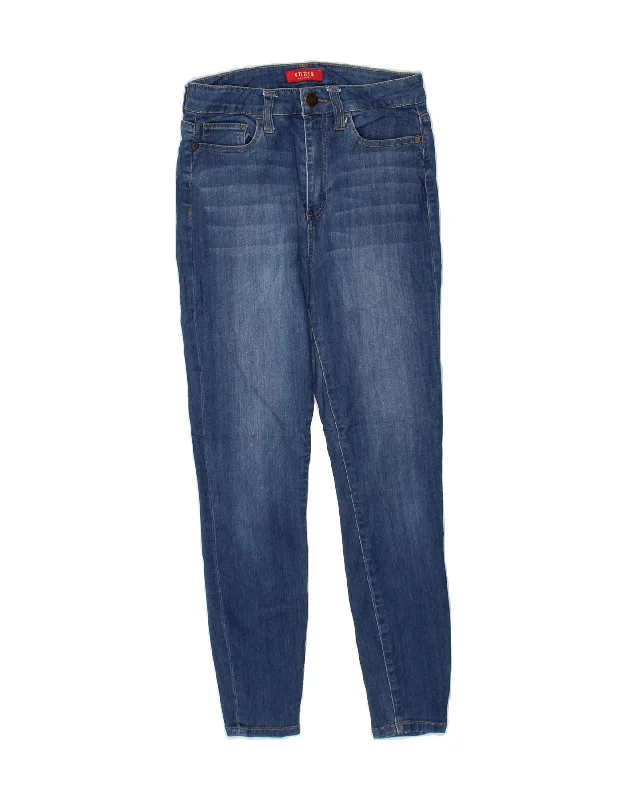 GUESS Womens Skinny Jeans W30 L26 Blue Cotton Elegant Tapered Leg Denim