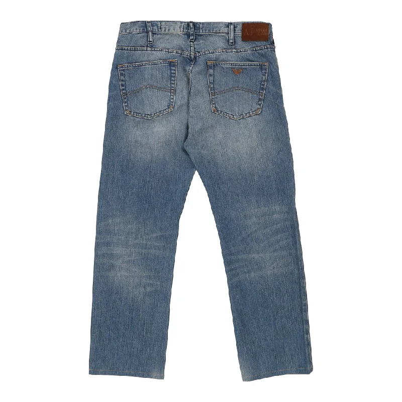 J21 Regular Fit Armani Jeans Jeans - 34W UK 14 Blue Cotton Trendy Skinny Fit Jeans