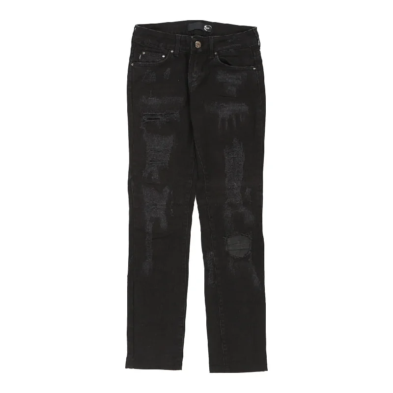 Just Cavalli Jeans - 28W UK 6 Black Cotton Chic Vintage-Inspired Denim Jeans