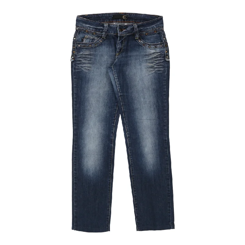 Just Cavalli Jeans - 33W UK 12 Blue Cotton Blend Comfortable Stretch Denim Jeans